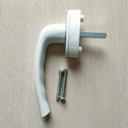 Ручка оконная металл. Рапсодия, штифт 37 мм (белая)