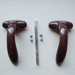 Нажимной гарнитур раздельный Stublina, белый RAL8017