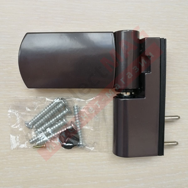 Петля дверная H-27 (ан. DOOR LINE), 120 кг КОРИЧНЕВАЯ